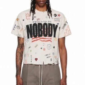 "Proud to be NOBODY" Hand Drawn Graphic Tee